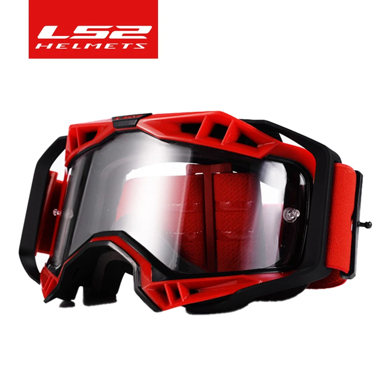 

LS2 GM001 Motocross Glasses Adjustable Motorcycle Goggles Breathable Full Face Protective Dirt Bike Motorbike Dirt Bike Off-road