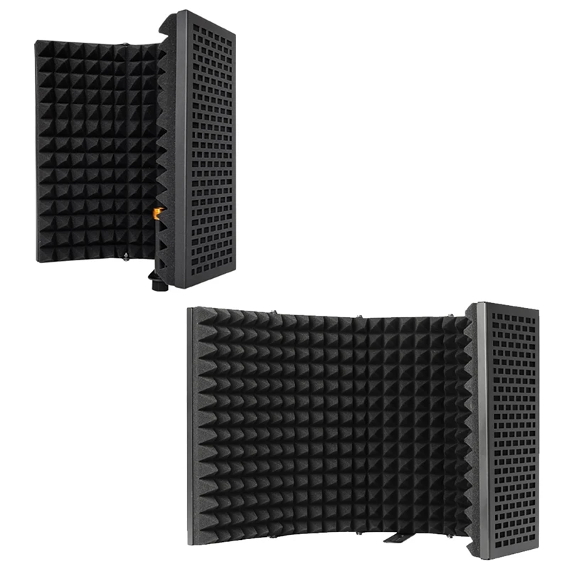 

Microphone Portable Tabletop Sound Absorbing Foam Reflection Filter Mic Soundproof Equipment For Audio Recording