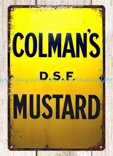 Colman's Mustard DSF metal tin sign indoor outdoor reproductions