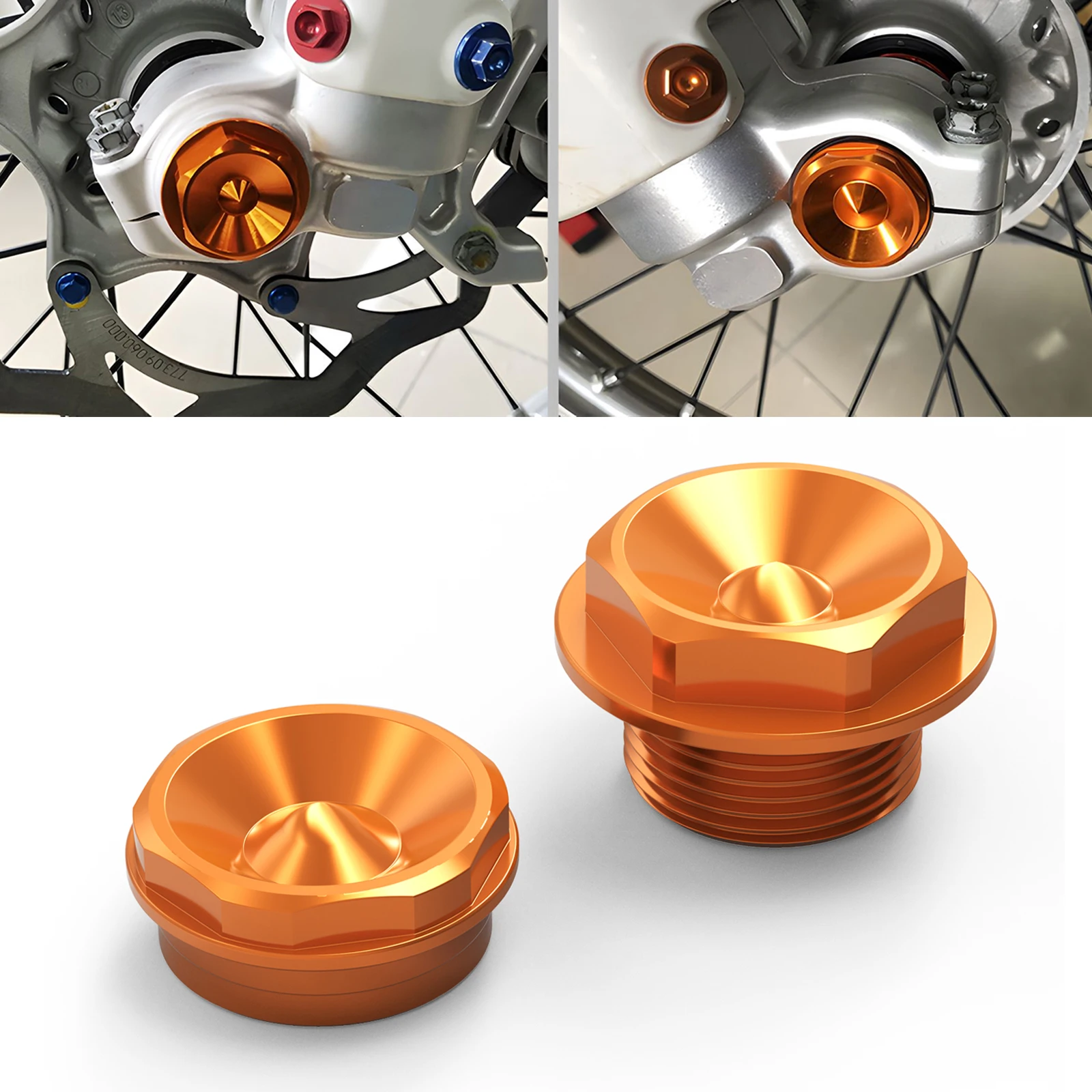 NICECNC For KTM EXC 300 EXC 250 EXCF 350 EXC 450F XCW XCFW 2003-2015 SX 125 SXF 450 2003-2014 Front Wheel Axle Lock Nut Screw