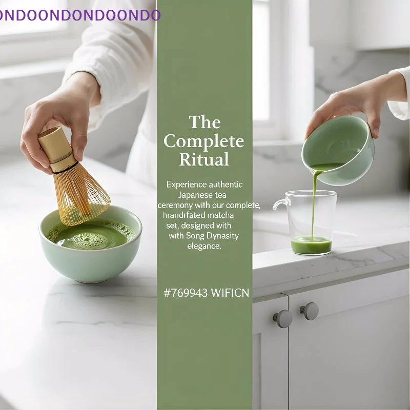 

Complete Matcha Whisk Set 7 Piece Bamboo Scoop Ceramic Bowl Tea Tools Perfect for Japanese Ceremony Home Kitchen Use