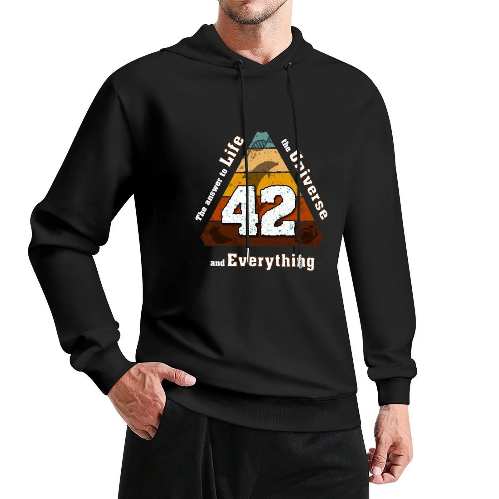 

The Answer to Life the Universe and Everything is simple: 42 Pullover Hoodie men's coat men wear men's winter sweater hoodie man