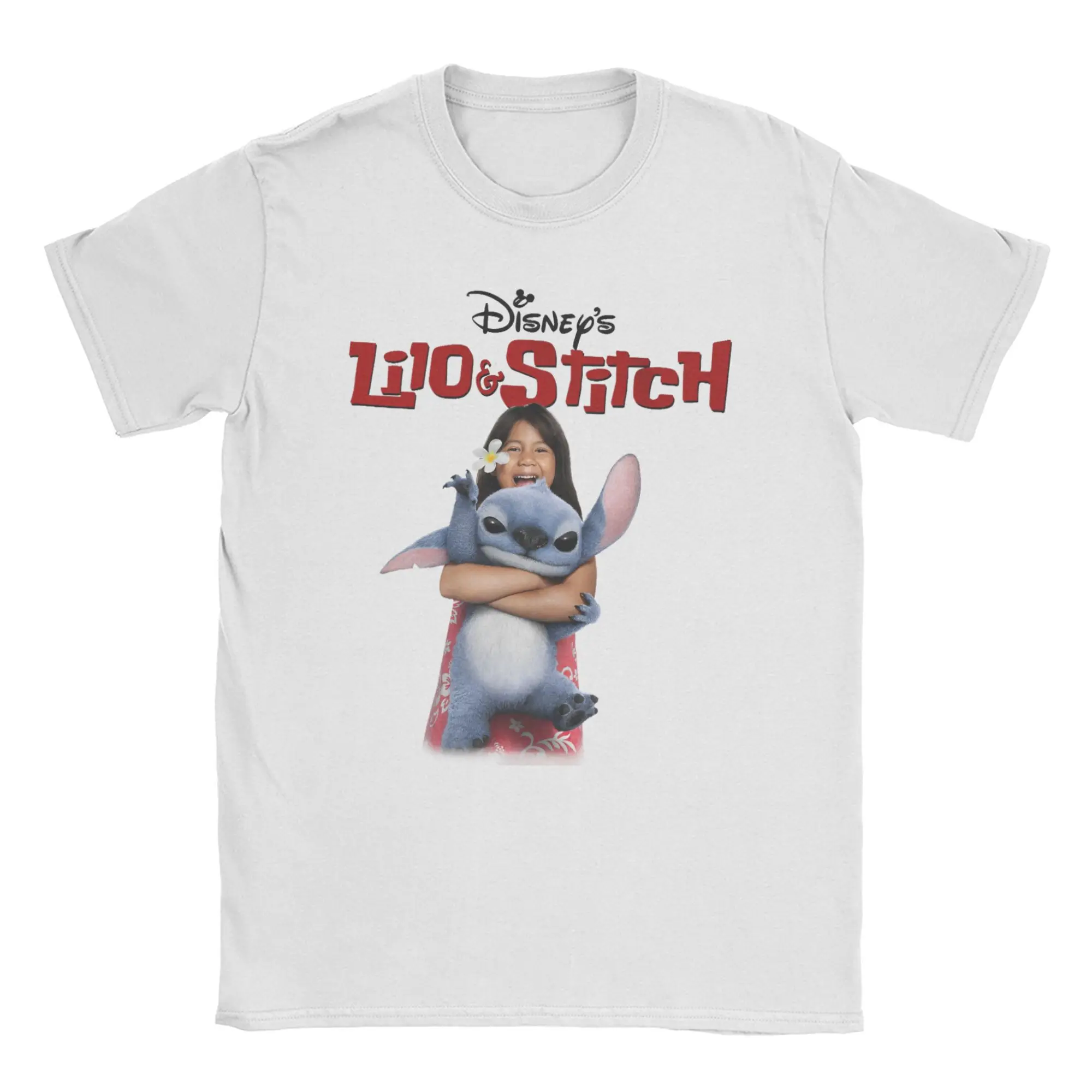 

Men Women Printed Lilo & Stitch 2025 movie film Tee T Shirt Pure Cotton T-shirts Clothing