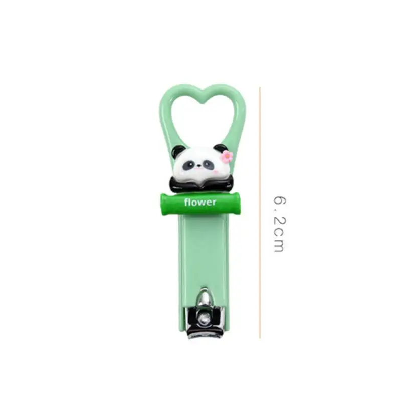 1~4PCS Cartoon Nail Clippers Easy To Carry Strong Anti-splash Nail Cutter Lovely Gift Panda Nail Clippers Sharp And Durable