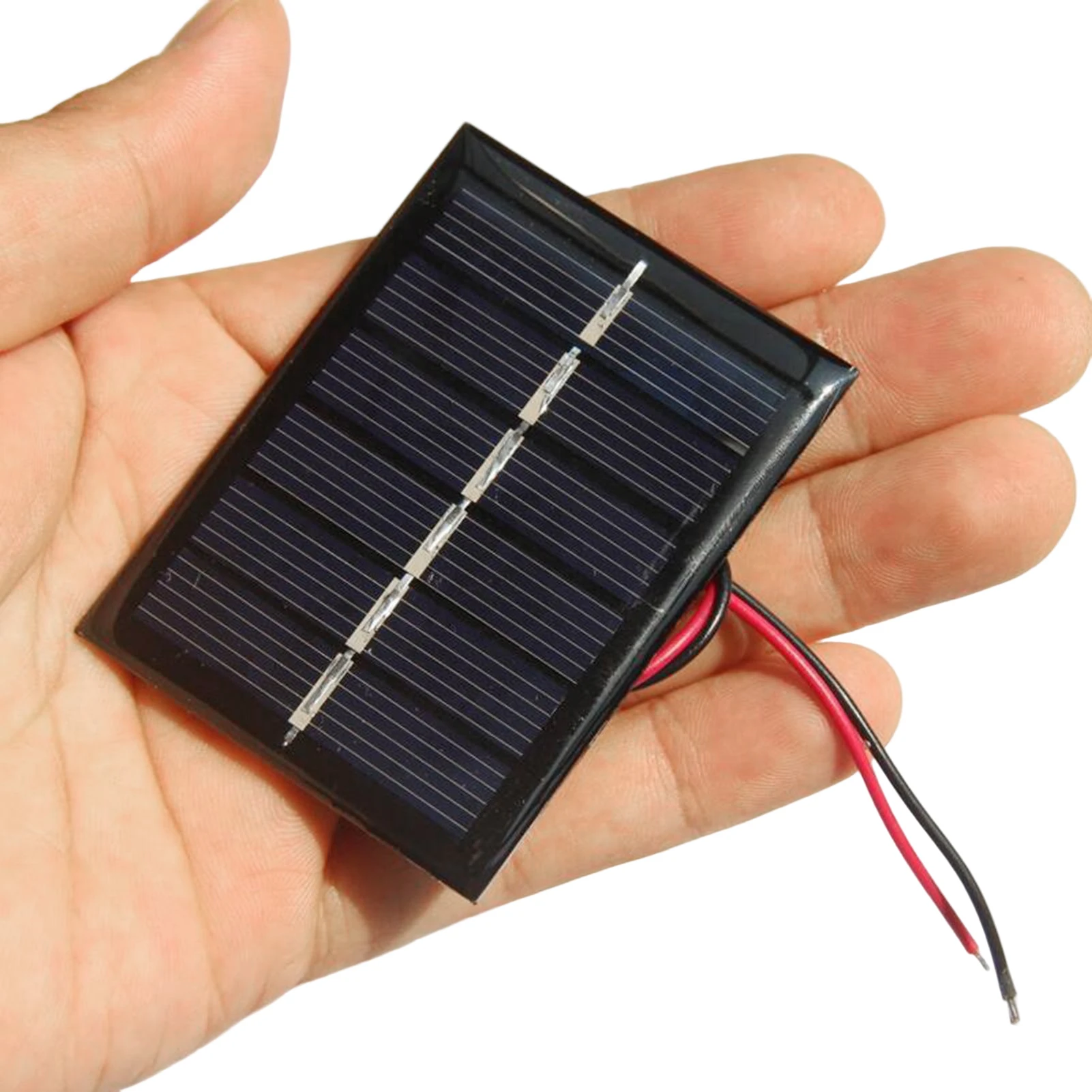 0.3W 3V Solar Panel Solar Battery Charger DIY Solar Power Bank Kit Battery Cell Phone Charger with Cable Wire Emergency Use