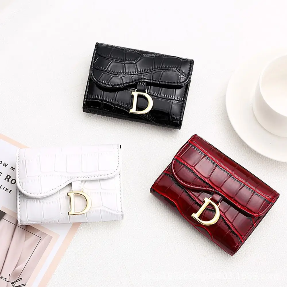 Mini porte-cartes court pour femme, portefeuille en PU, porte-cartes multi-cartes, petite pochette multifonctionnelle, mode