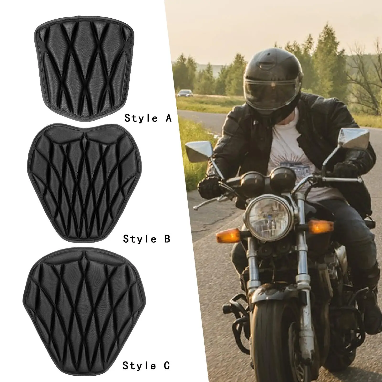 

Motorcycle Seat Cushion Travel Butt Protection Women Men Motorbike Seat Pad