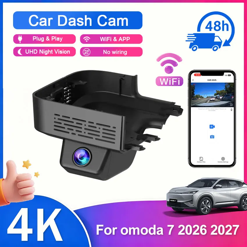 for Omoda 7 2026 2027 4K HD Car DVR DashCam New Vehicle Recorder 2160P Video Recorder Night Vision Car Cycle Recorders Smart