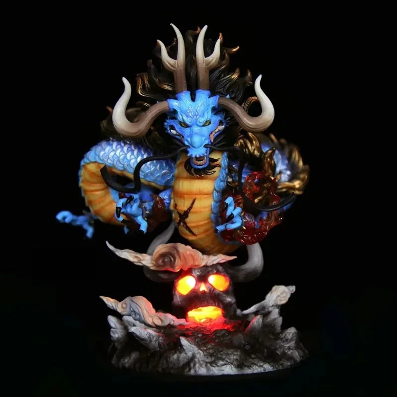 

One Piece Thousand Determine Devil Fruit Kaido Hundred Beasts Dragon Glowing Statue Model Boxed Action Figure Collectible Toy