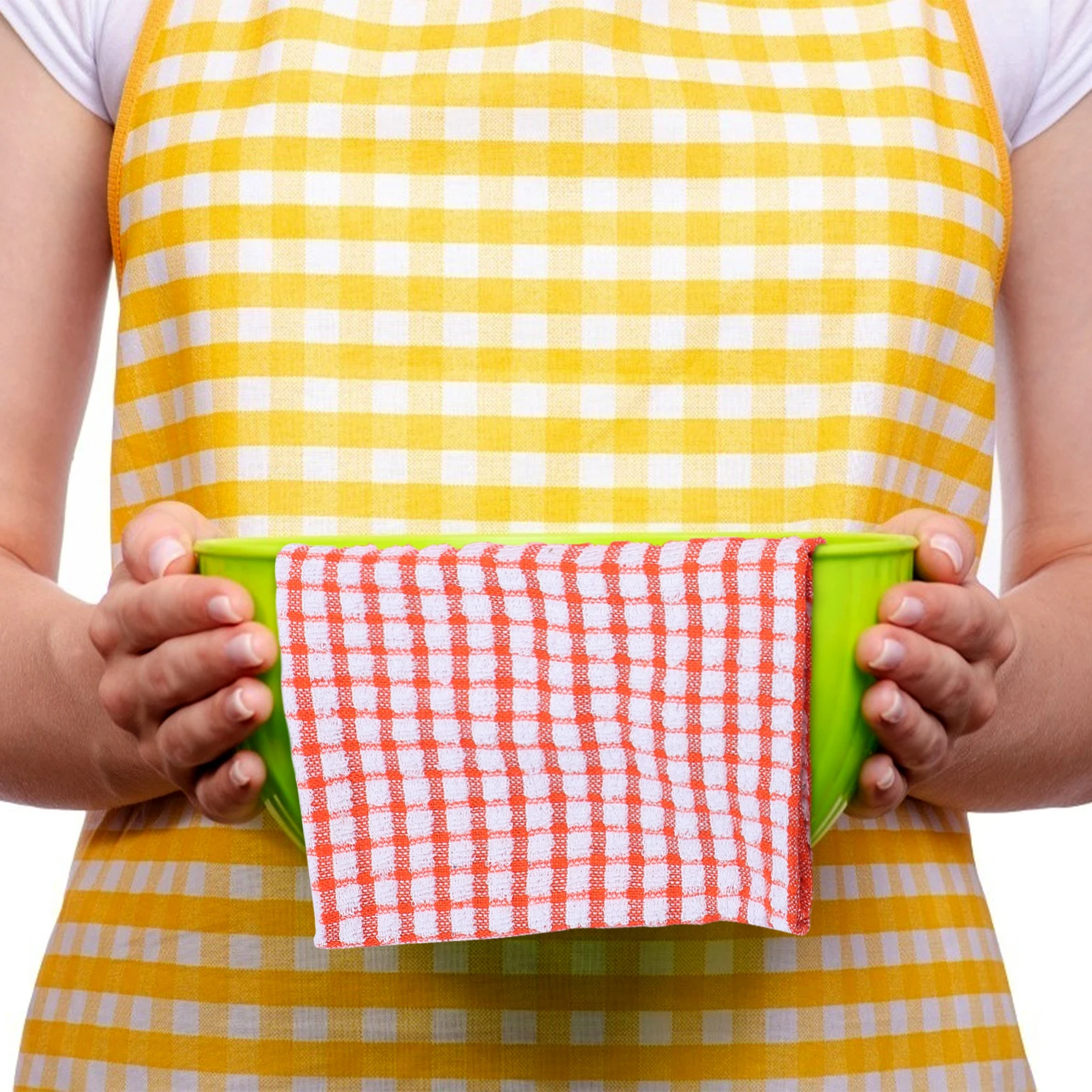 

6 Pcs Cotton Towels Kitchen Cleaning Hotel Tea Cloths Double Sided Microfiber Rags Wash Dishes Plates Utensils H Wipes