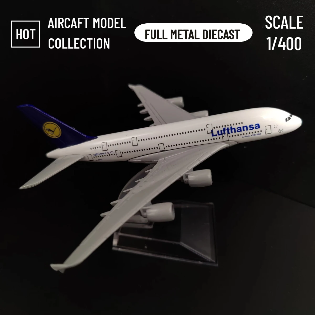 Scale 1:400 Metal Aircraft Replica 15cm Germany Lufthansa Airlines Airbus Airplane Model Aviation Collectible Diecast Miniature