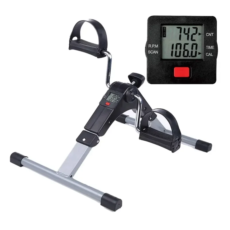 Folding Mini Pedal Bike Exerciser For Rehabilitation Arm Leg Cycling Exerciser For Home Office Under Desk view 2