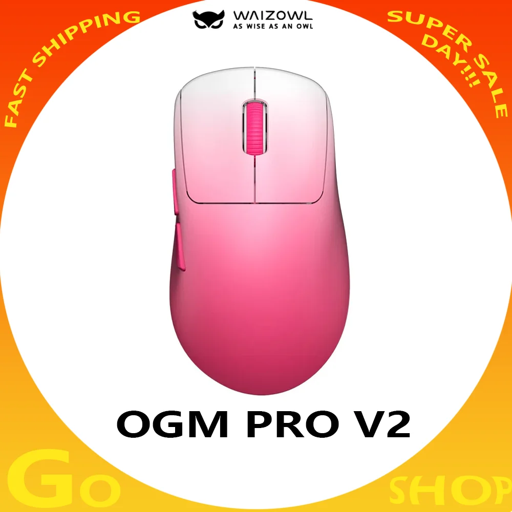 

WAIZOWL OGM PRO V2 8K Paw3950 Mouse Bluetooth Wireless Tri Mode Gaming Ergonomics Lightweight E-sports Mouse Pc Accessories Gift