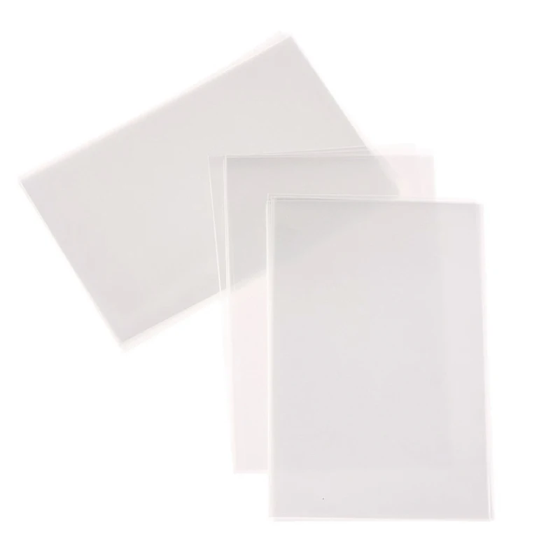 50pcs Korea Card Sleeves Clear Acid Free CPP HARD 3 Inch Photocard Holographic Protector Film Album Binder