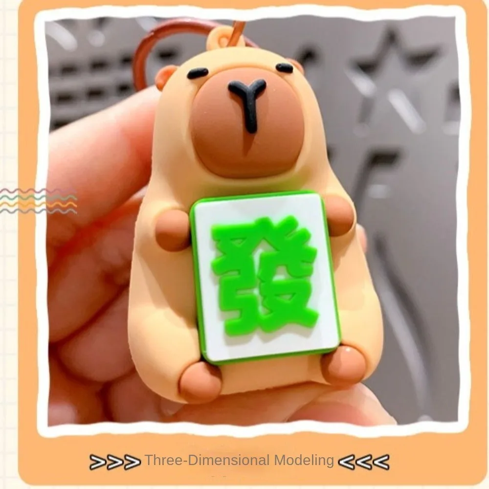 سلاسل مفاتيح الكرتون كابيبارا ، اكسسوارات أنيمي ، سلاسل مفاتيح السيارة ، تزيين الحقيبة ، جديدة