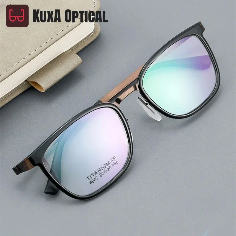 

KUXA гибкие очки в светлой оправе для женщин и мужчин, оптические очки по рецепту, очки для чтения, прозрачные серые Gafas