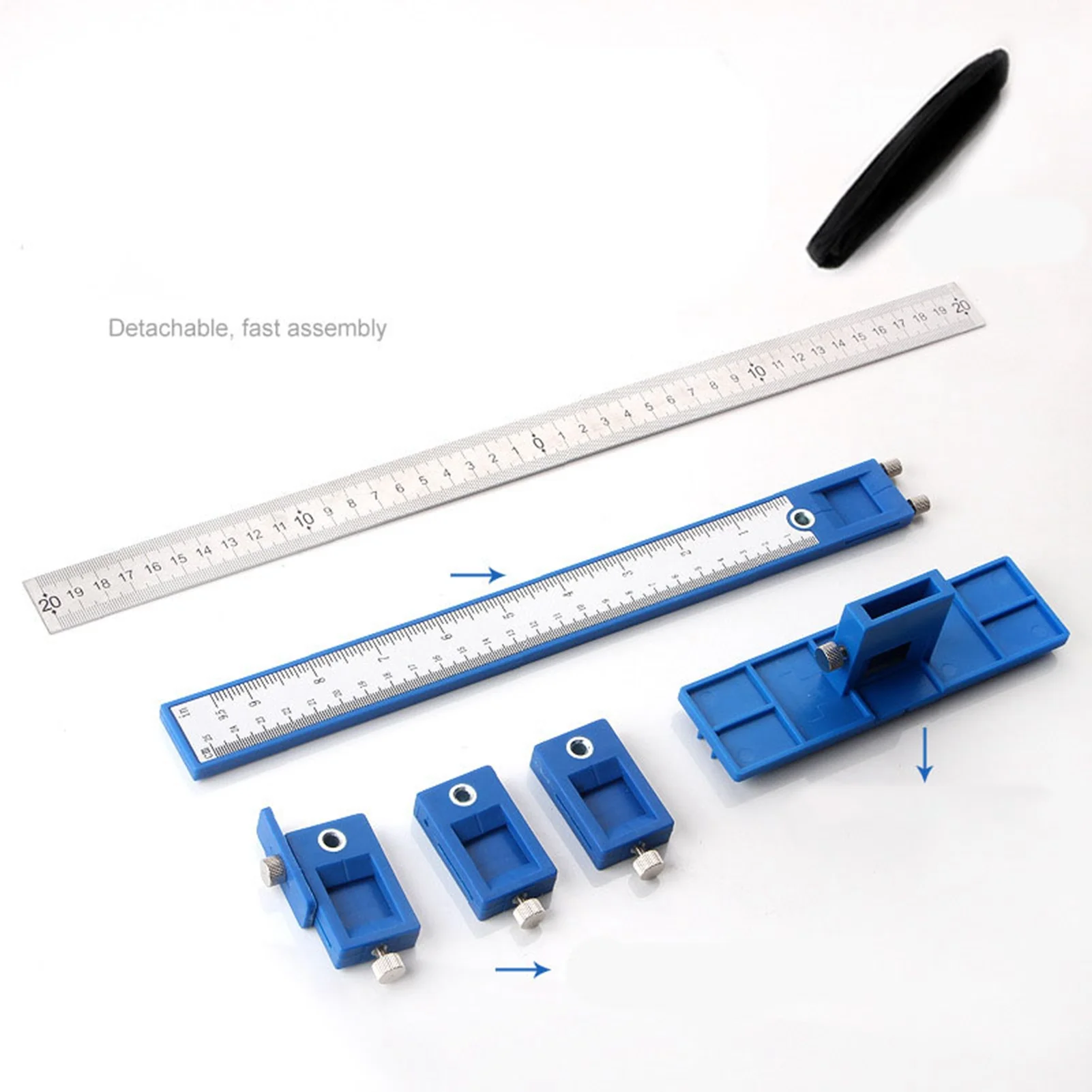 محدد موقع اللكم من الفولاذ الكربوني، دليل الحفر، رقصة وتد، أداة القالب للتركيب، النجارة #5