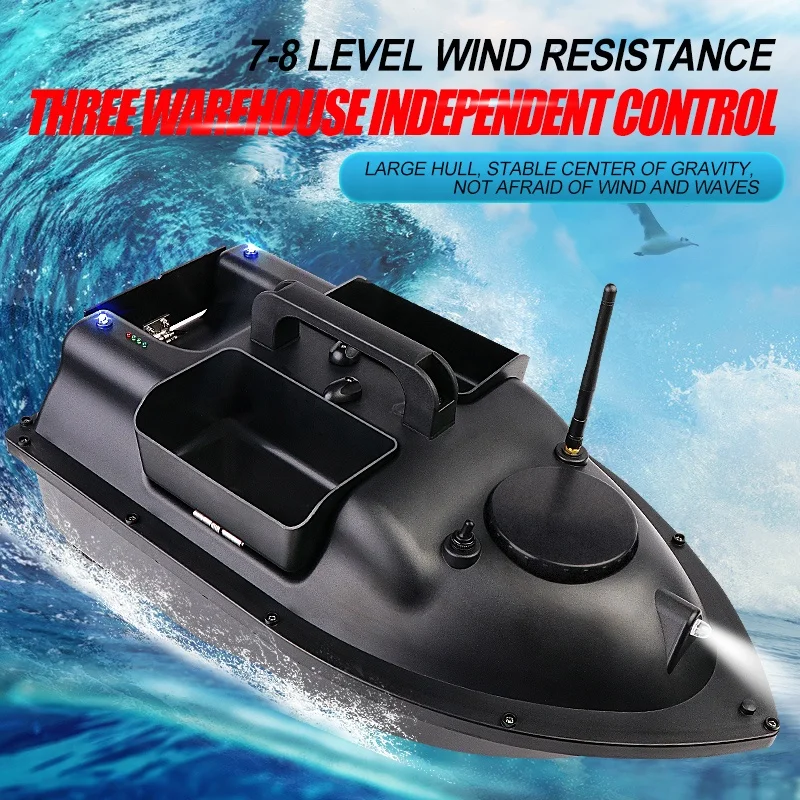 New Arrival Advanced 500M Remote Control Fishing Bait Boat Bait Boat Propeller Rc Salt Bait Boat for Sea