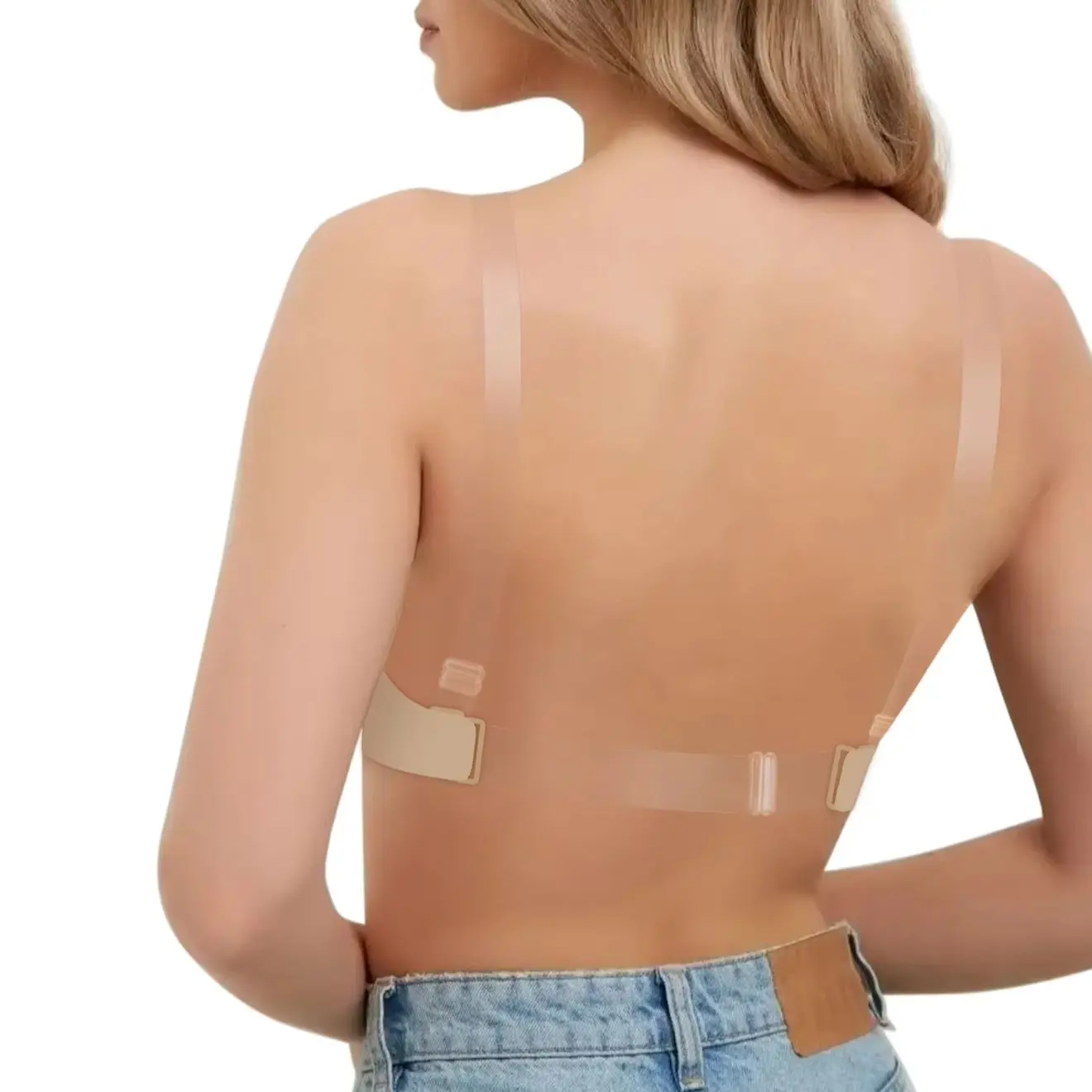 Unlined Unlined Backless Bra with Transparent Straps Women Wireless Seamless Everyday Brassiere U-shaped Lingerie Inner Wear - Aliexpress Deal