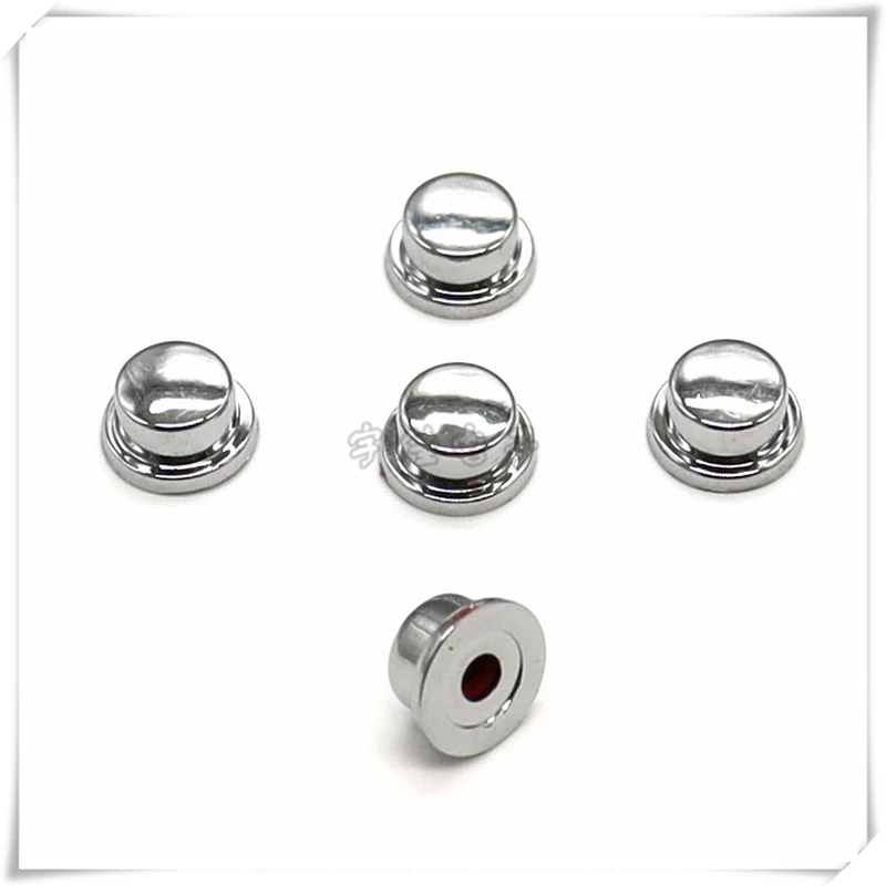 10PCS 7.5*5MM Silver Plastic Electroplating Button Cap Light Touch Switch Cap Power Button Cap Self Locking Switch Cap