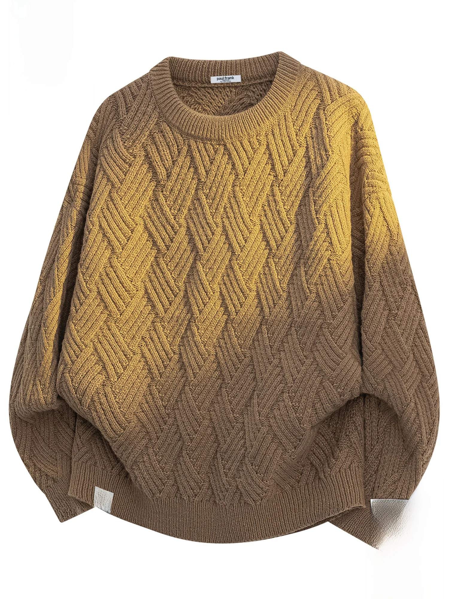 

Зимний теплый вязаный свитер Paul Frank с круглым вырезом, повседневный, свободного кроя, с принтом обезьяны Paul Frank, удобный, из полиэфирного волокна