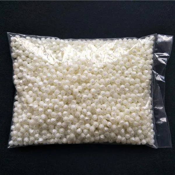 ABS imitation pearl DIY handmade material beaded jewelry accessories Ivory white double hole Yangmei pointed bead loose bead