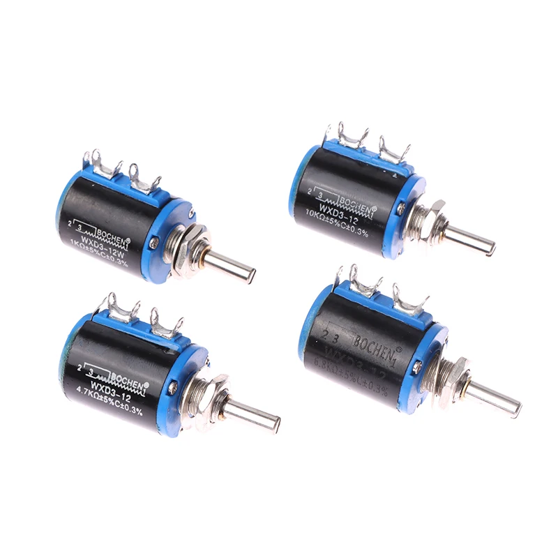 WXD3 WXD3-12 Potentiometer Wirewound Multi-Turn 1K 4.7K 6.8K 10K Short Body WXD3-12 Precision Multi-turn Potentiometer