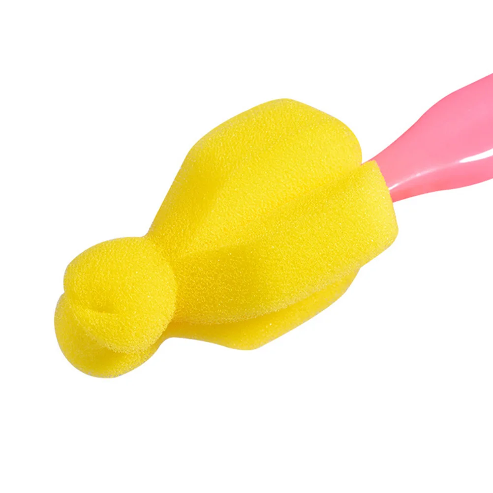 

12pcs Baby Pacifier Cleaning Brush Sponge Soft Residue Milk Dirt Removal Brush For Baby Bottle Hard-To-Reach Areas