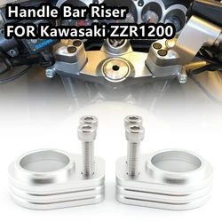 Handle Bar Riser Mount Clamp Aluminium FOR Kawasaki ZZR1200 ZZR 1200 Suitable Motorcycle All Years Handlebar Riser Spacer