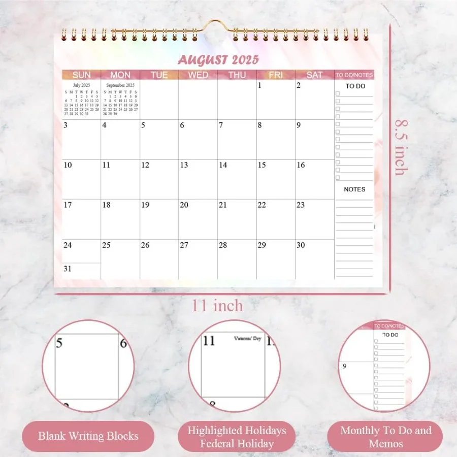 Kalender 2026 - Wandkalender draait van januari 2026 tot december 2026-12 Maandkalender met dik papier voor planning en organisatie f