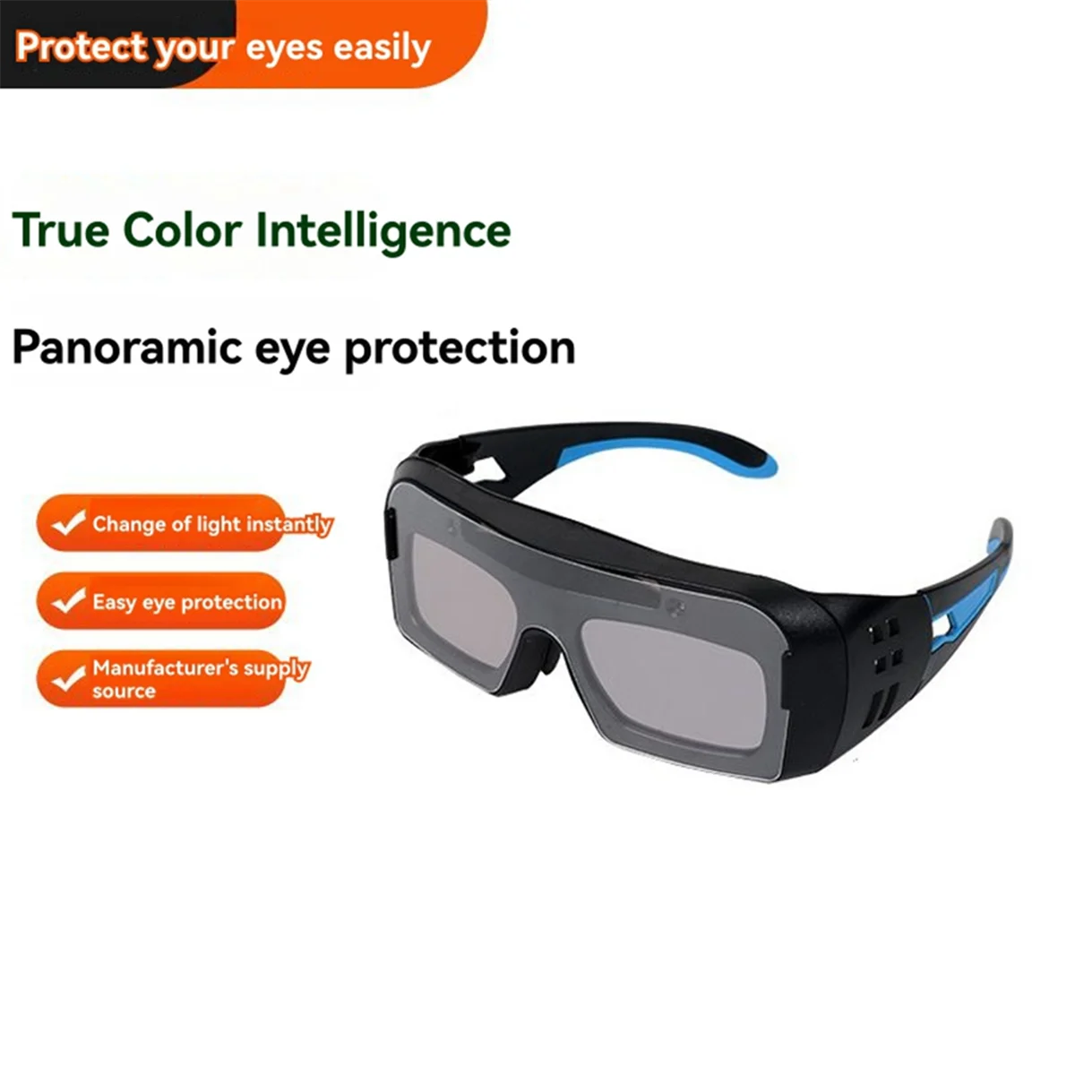 

ABNJ New Automatic Dimming Welding Glasses Arc Welding Solar Goggles Special Anti-Glare Glasses Tools for Welders