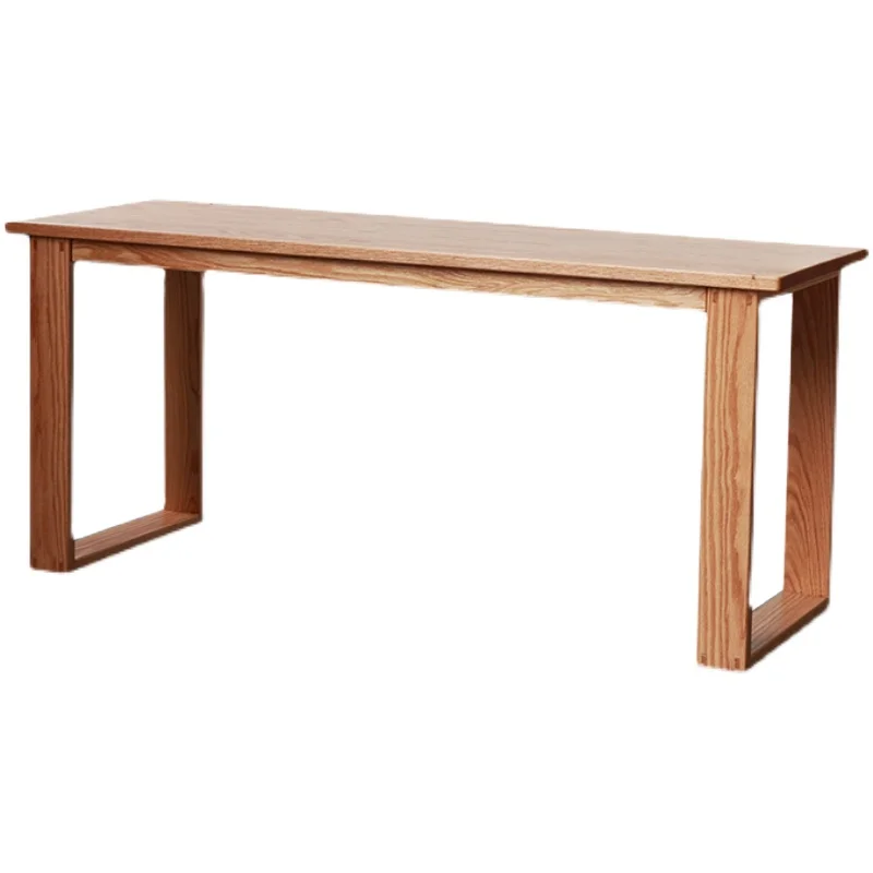 

Solid wood desk computer desk, red oak writing desk, dining table, chairs, side tables, simple modern logs