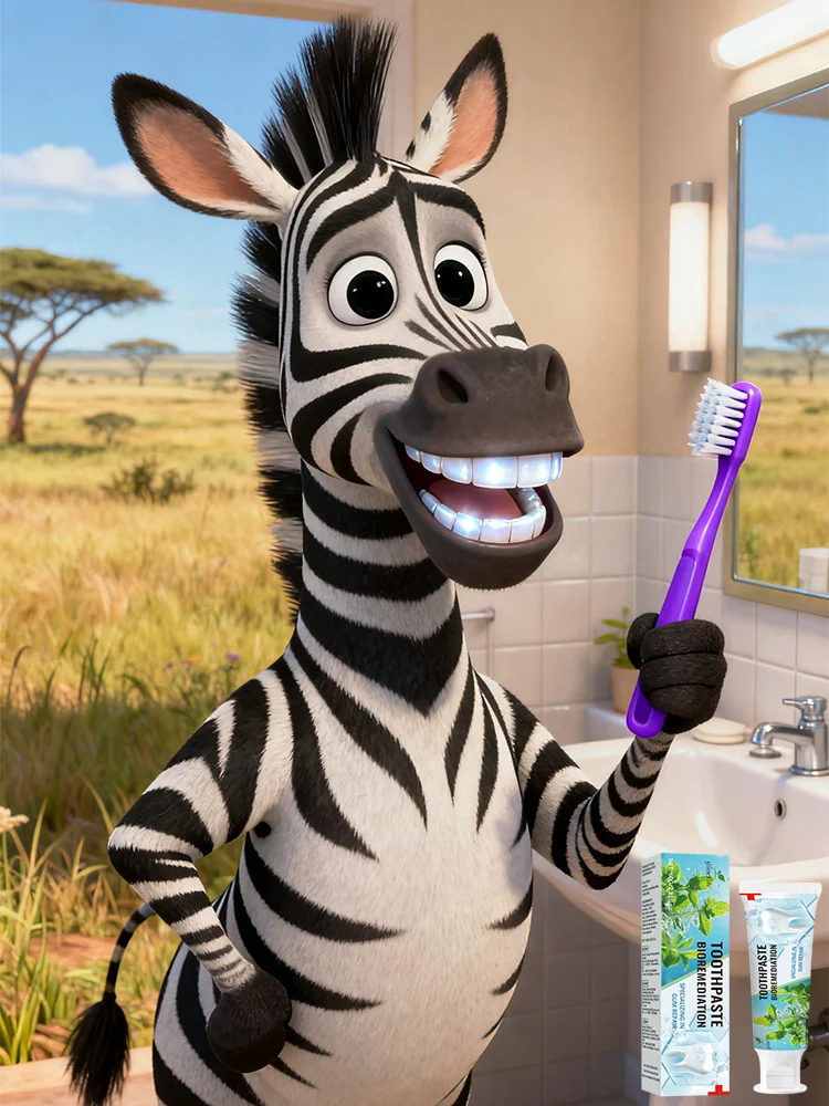 

Зубная паста тройного действия: отбеливает зубы, удаляет прочные пятна и предотвращает появление