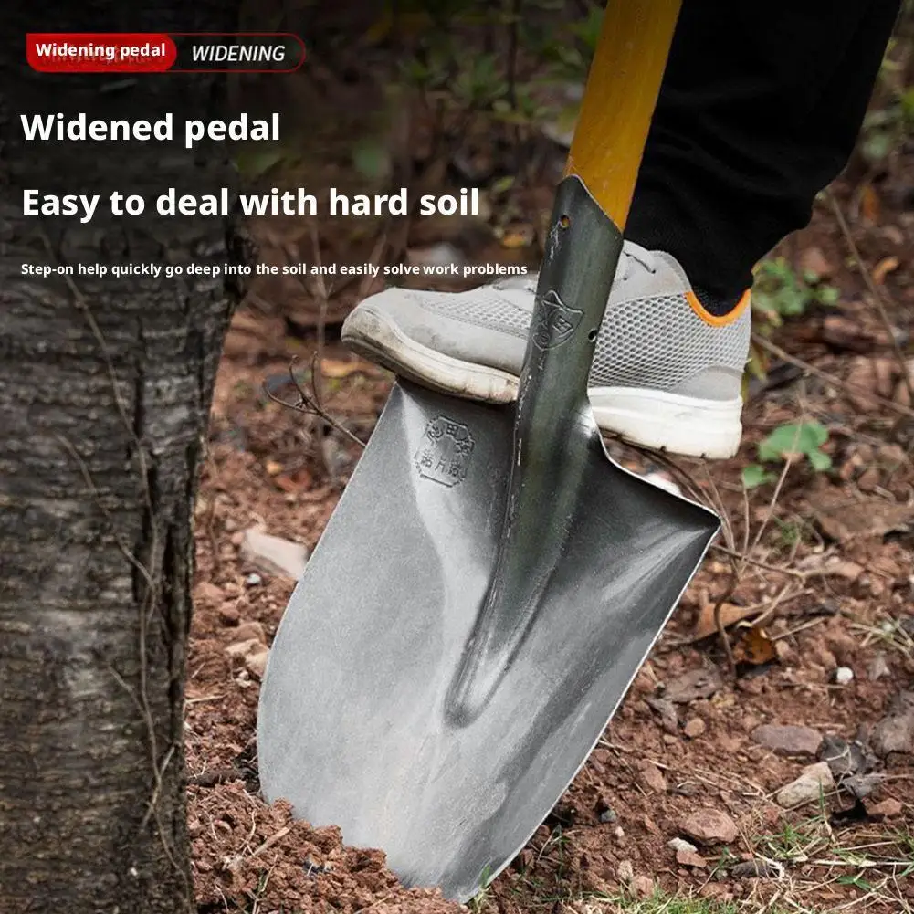 

High Carbon Steel Shovel Outdoor Garden Tools Digging Tree For Planting Flowers Spade Garden Weeding Equipment Landscaping W2E4