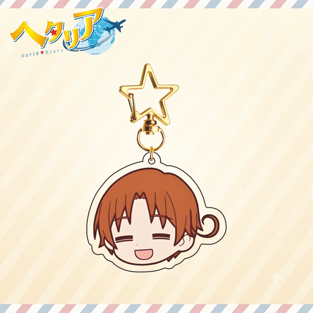 Latest Hetalia World Stars Series Acrylic Keychain,Feliciano Arthur Ludwig Kiku Alfred Ivan Gilbert,Anime Acrylic Standee