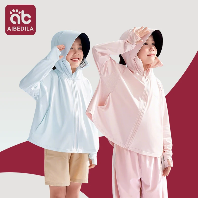 Quick Dry Breathable Kids Sunscreen Coat 3-5 Years Old Boys Girls Lightweight Coats for Traveling UPF50+ Protection Jackets