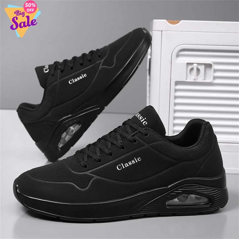 

2026Men's Breathable Shock-Absorbing Running Shoes with Air Cushion Lightweight Low-Top Sneakers for Gym Training Casual Wear