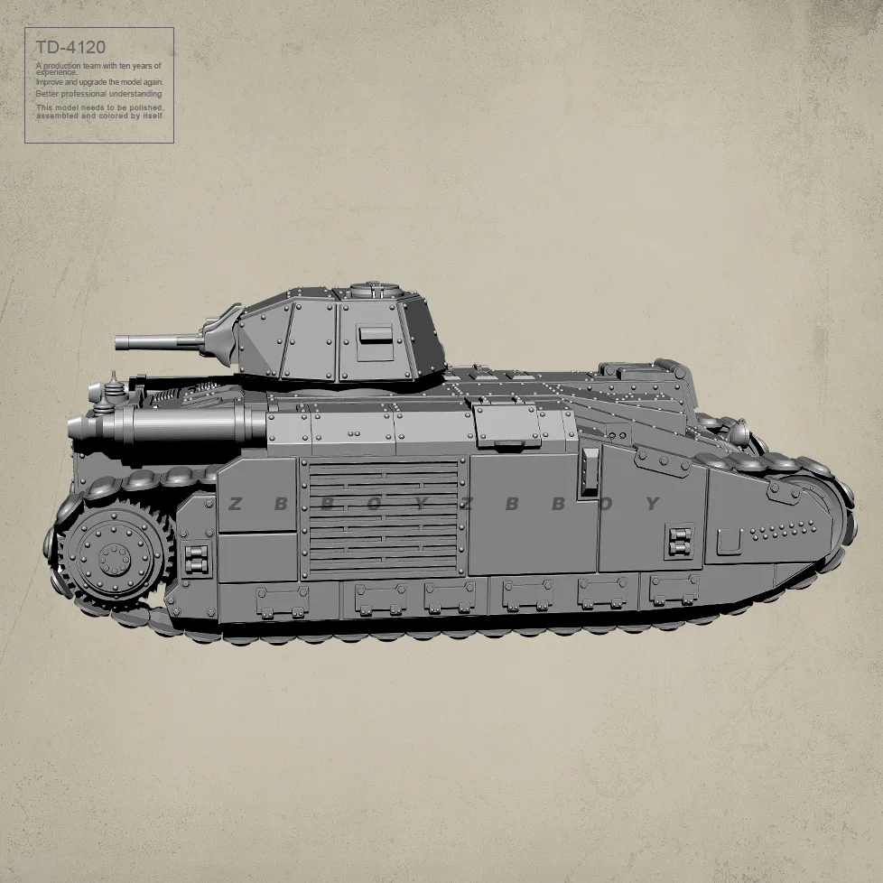 1/144 50mmResin model kits figure colorless and self-assembled (Tank) TD-4120