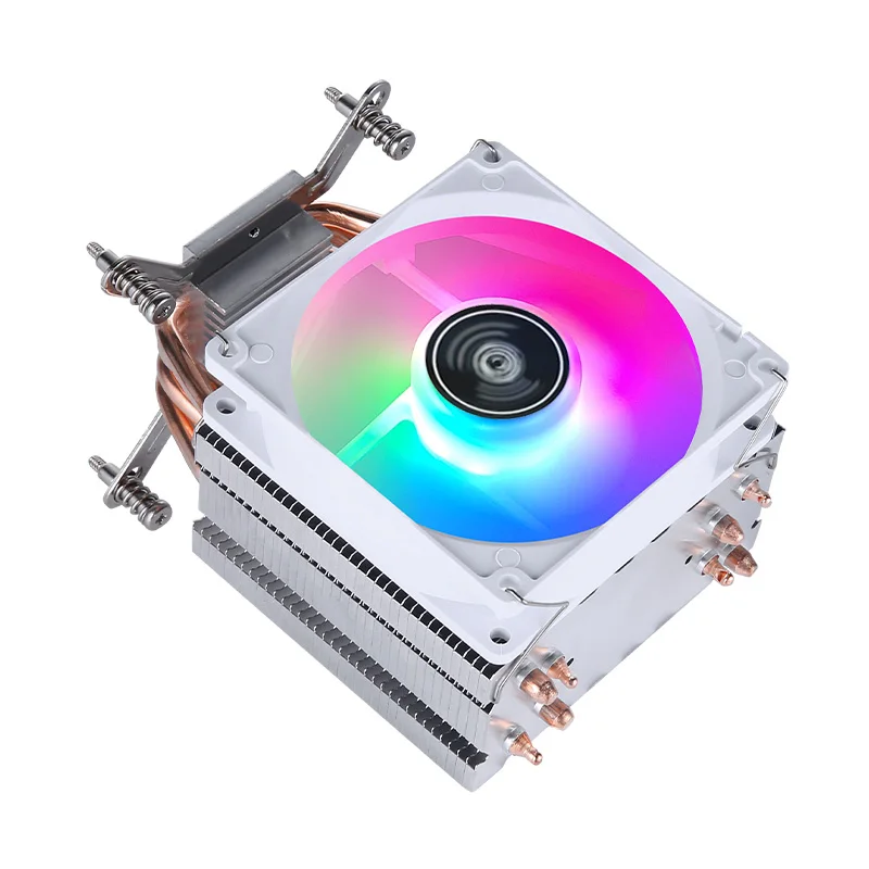 Tower Type Radiator Processor 2/4/6 Heat Pipe Air-cooled CPU Cooler White Fan mute Install slots LGA2011 2066 2099 xeon x79 x99