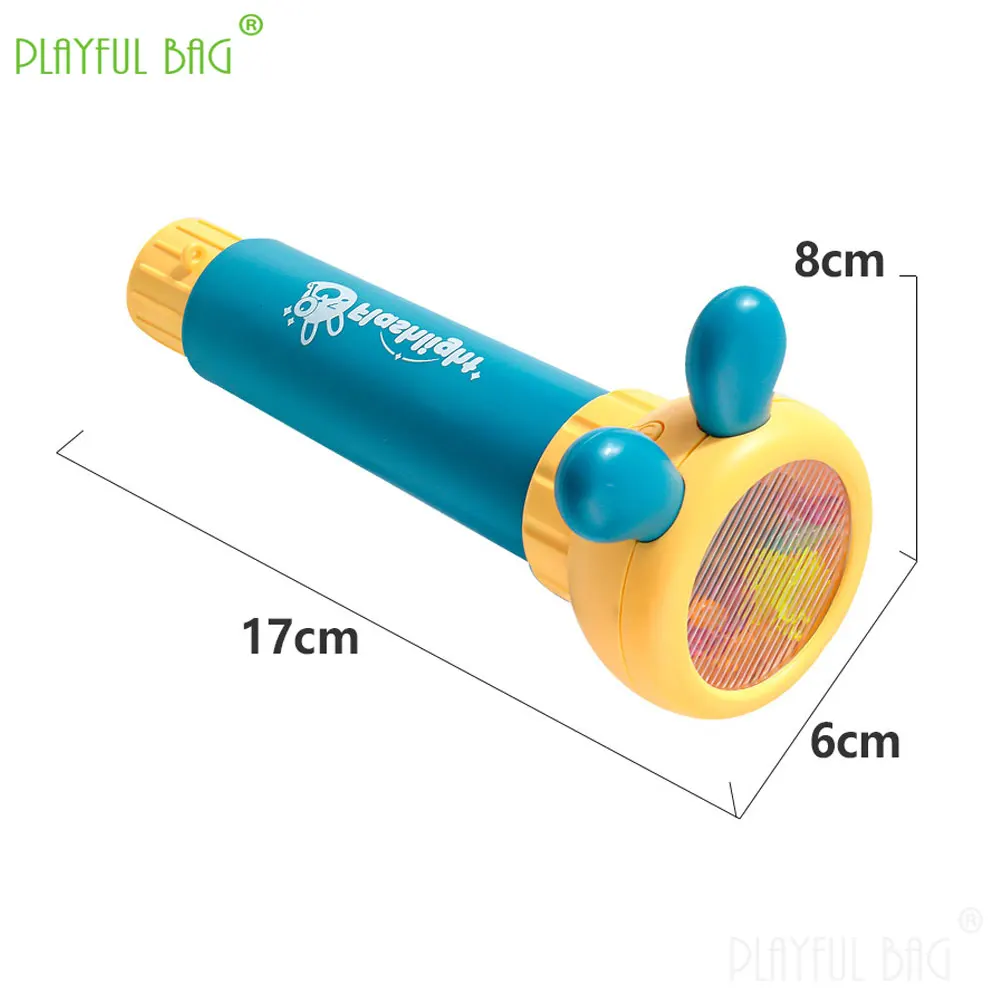 الكرتون الإضاءة المشكال تلسكوب صافرة الفتيان والفتيات الهدايا الوالدين والطفل لغز اللعب السحرية تغيير مصباح يدوي ZG252