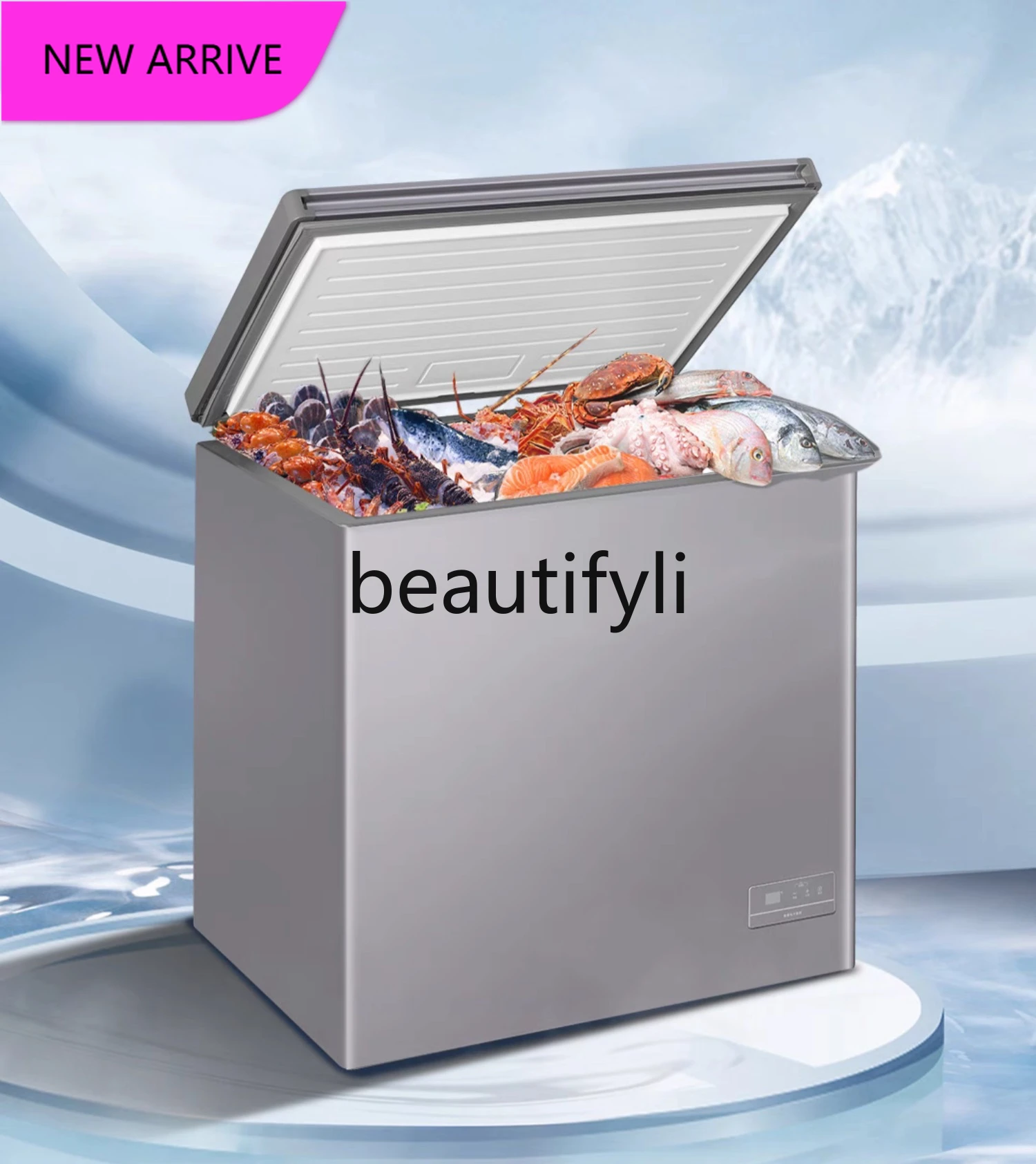 

A601 100/200 liters small freezer household small fresh-keeping and freezing dual-purpose freezer commercial -40 ℃ low frost