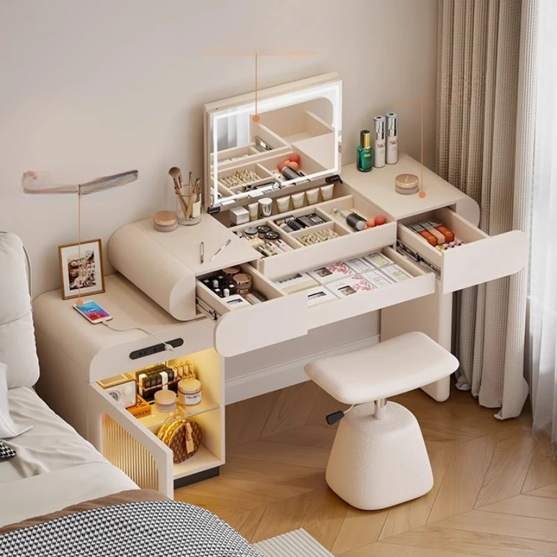 

Comfortable for Bedroom Sets Small Vanity Vanity Makeup Toilet Chair Office Dressing Table Set with Mirror Dresser Tv Stands