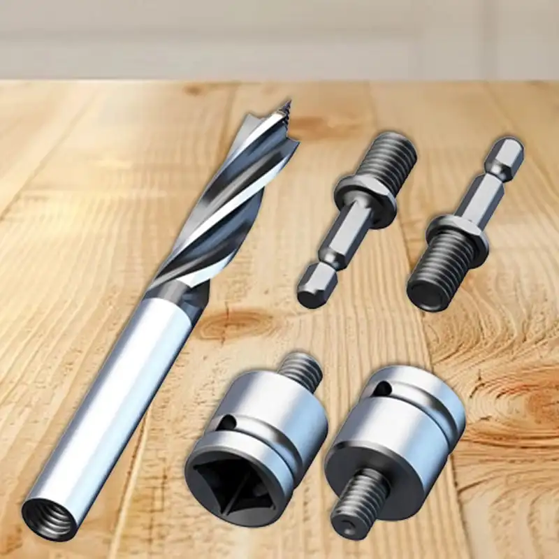 Multi-functional Carbon Steel Twist Smooth Drill Bit Woodworking Opener Branch Drill Electric Wrench High Hardness