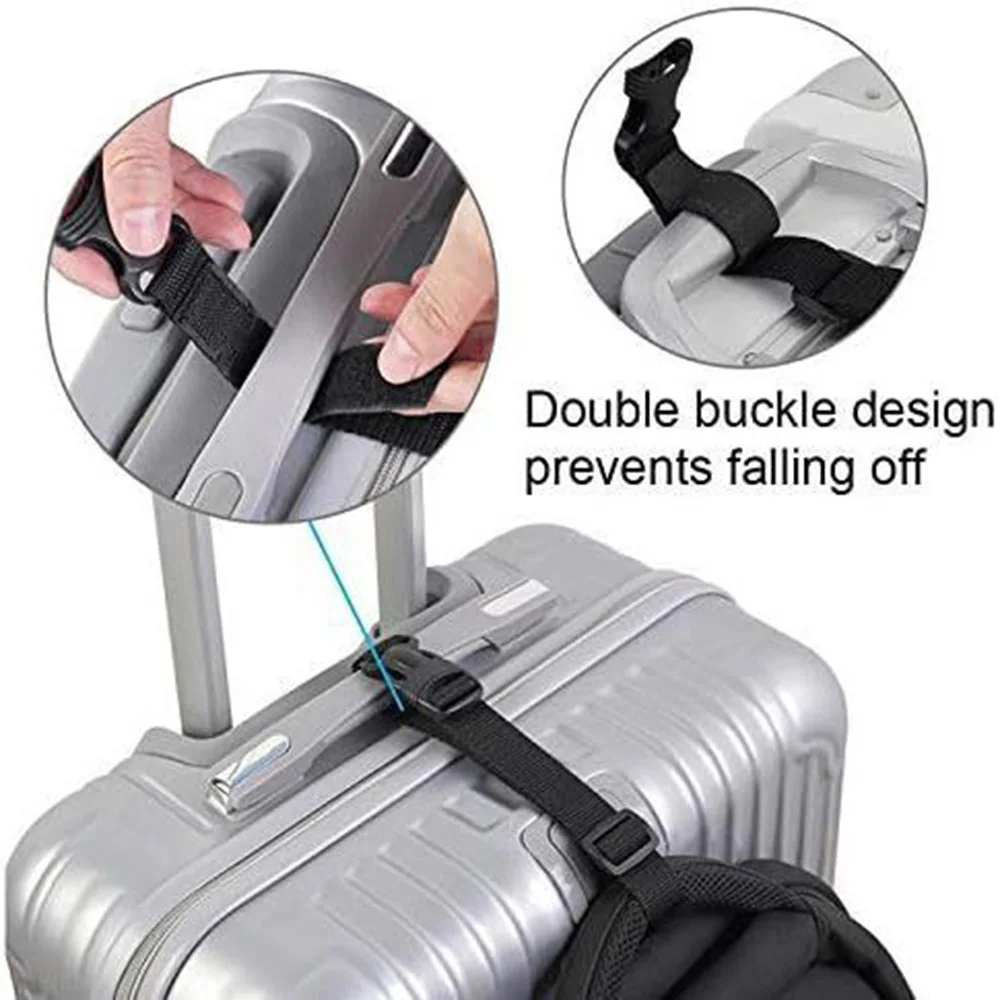 Adjustable Luggage Connection Strap Carrier Strap Two Add A Bag Suitcase Belt Travel Security Carry On Strap For Connect Luggage