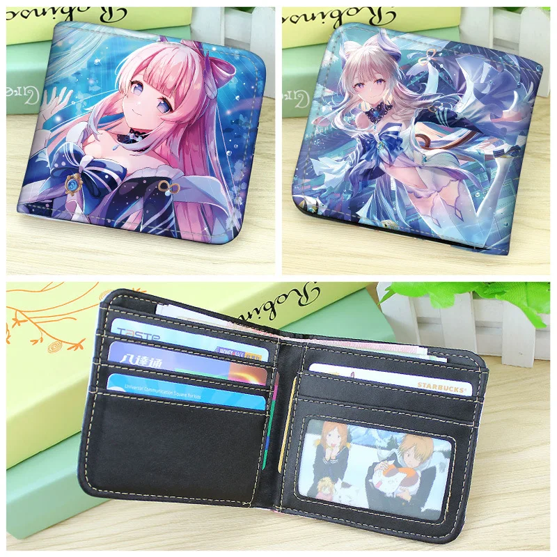 Genshin Impact Game Cartoon Pattern Cosplay Wallet, Anime Purse, Cards Bag, Gift Clutch, Hutao Kazuha, Zhongmovies, planchers amouche Coin