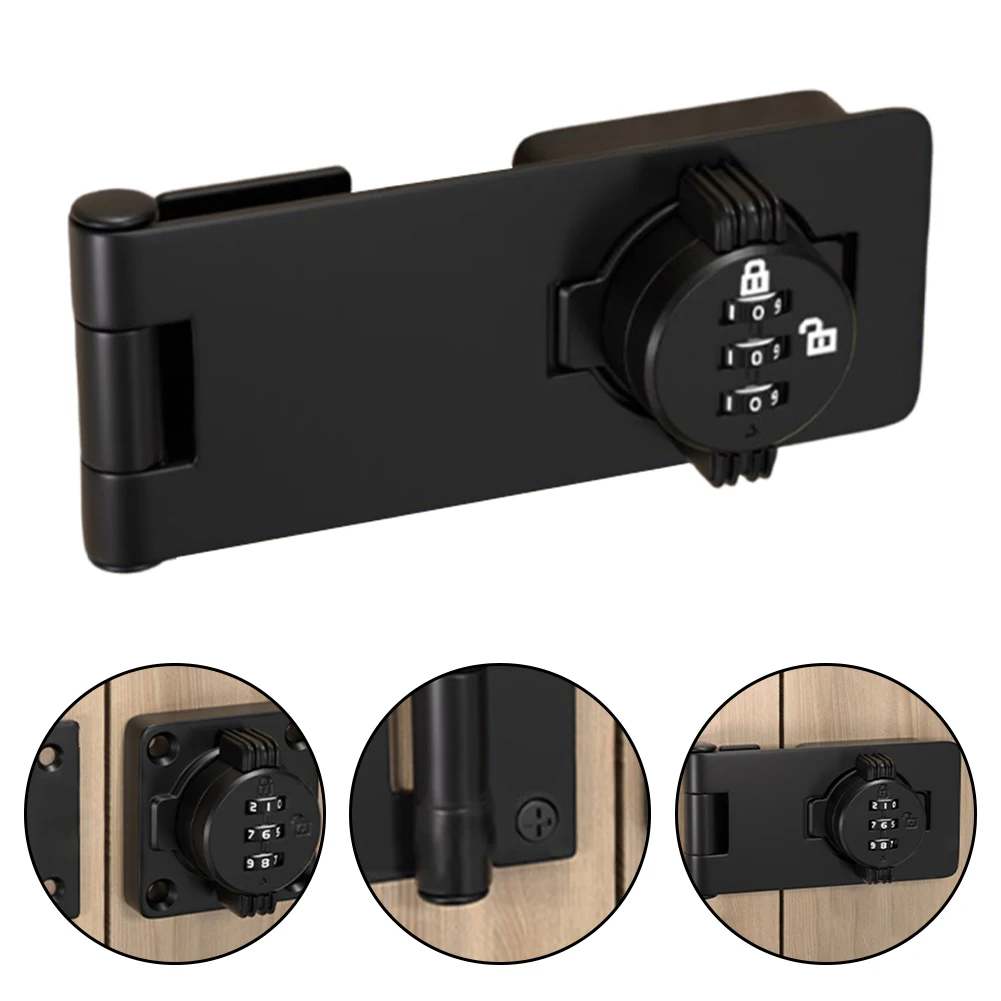 Drawer Cabinet Lock Security Cam Lock Hasp Lock Household Combination Password Drawer Locks Anti-Theft Mechanical Dial Cabinet