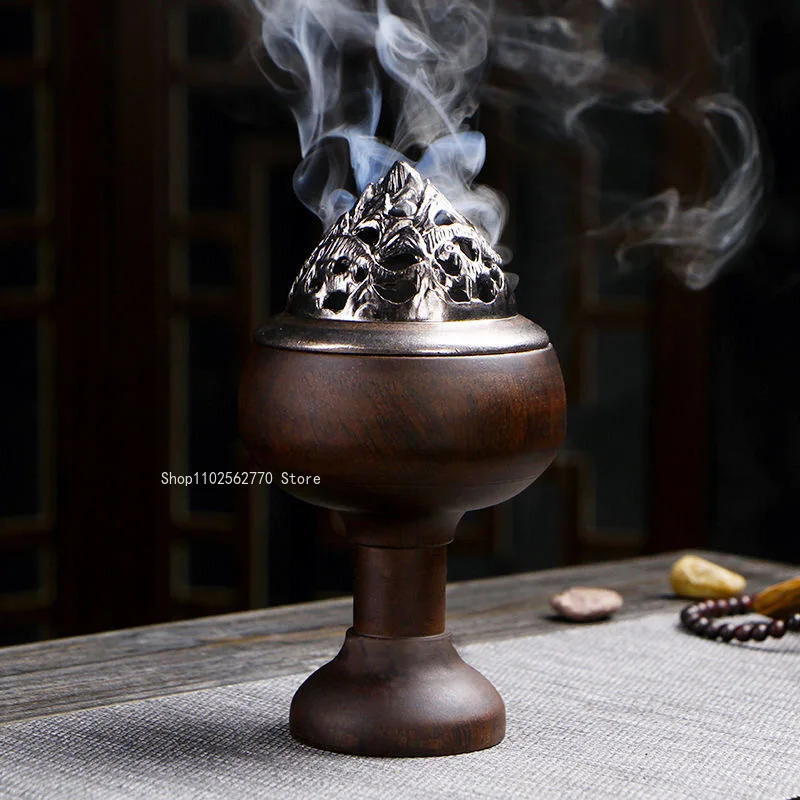 Wooden Auspicious Clouds Tray Incense Burner Creative Fragrant Supplies Decoration Home Indoor Handmade Thread Incense Zen Tools