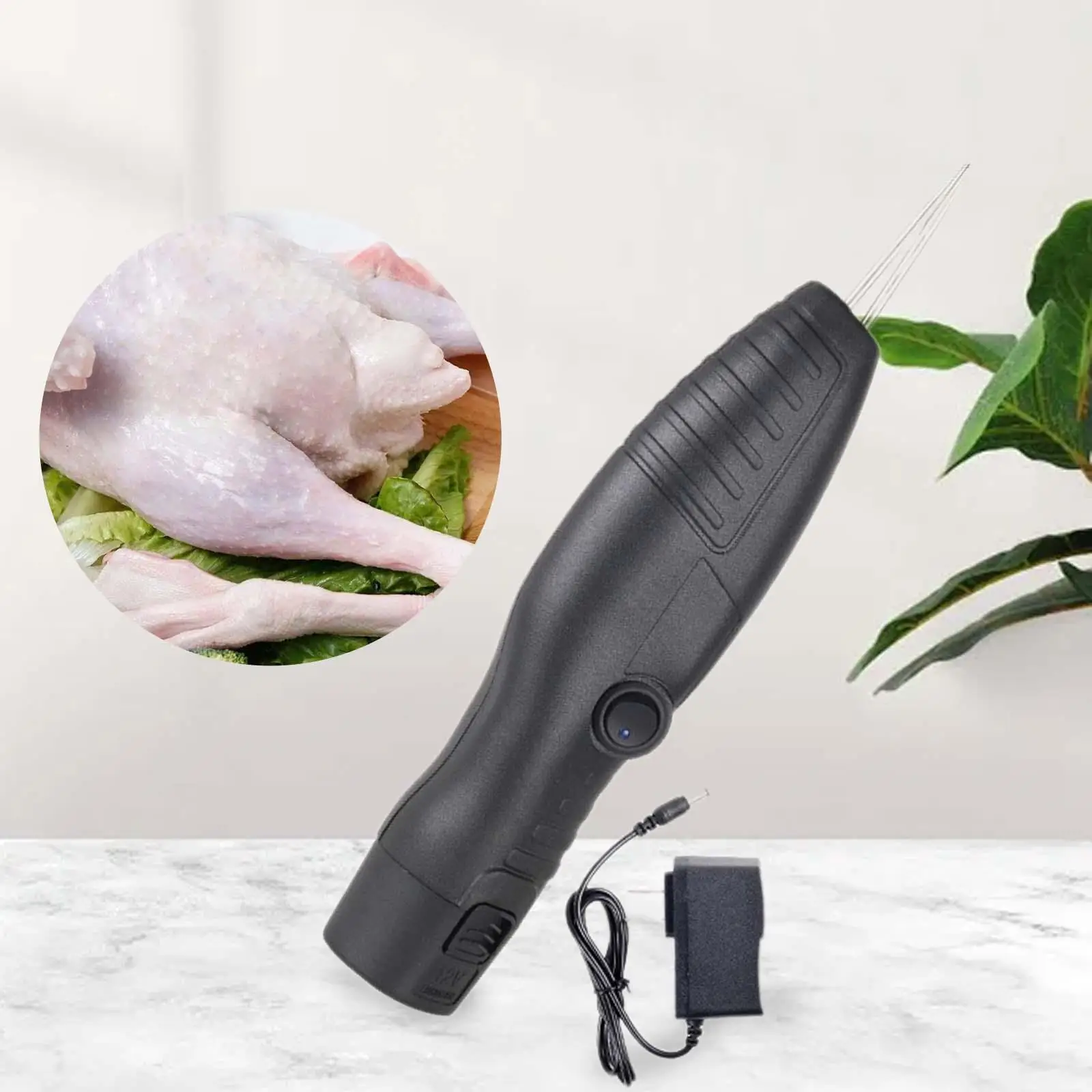 

Electric Poultry Plucker Hair Remover Tool Kitchen Gadget US Plug Handheld Chicken Plucker for Kitchen Goose Farm Turkey Duck