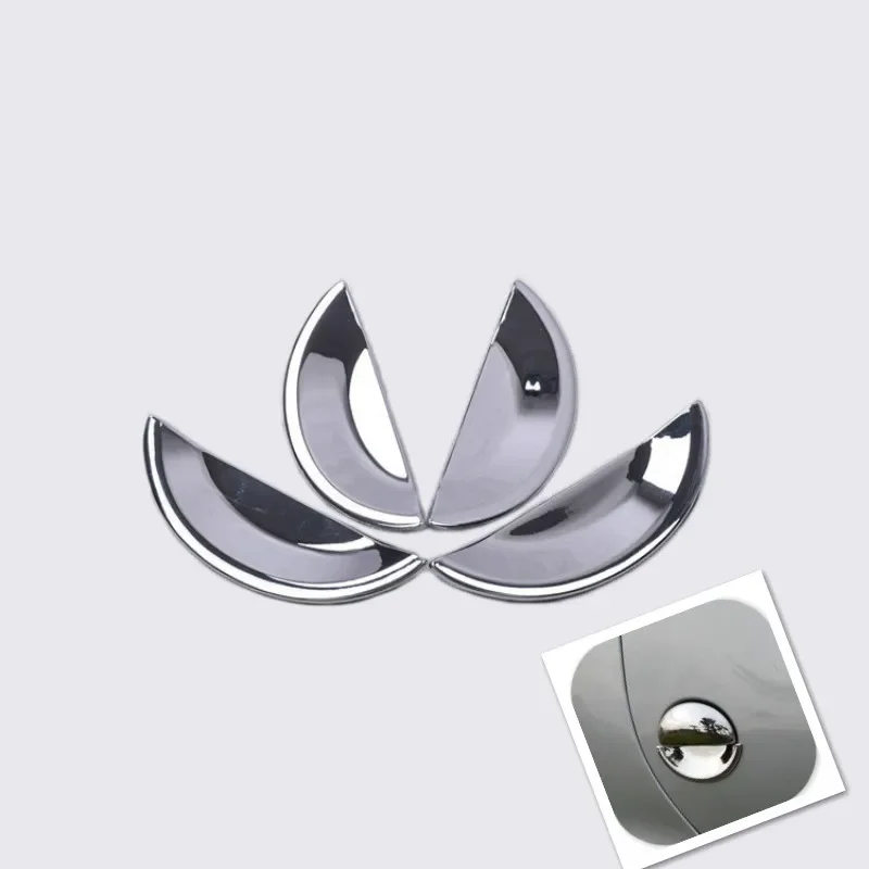 

FUNDUOO For Peugeot 206 206cc 207 BYD F0 Chrome Car Door Handle Cup Bowl Cover Trim Overlays Styling