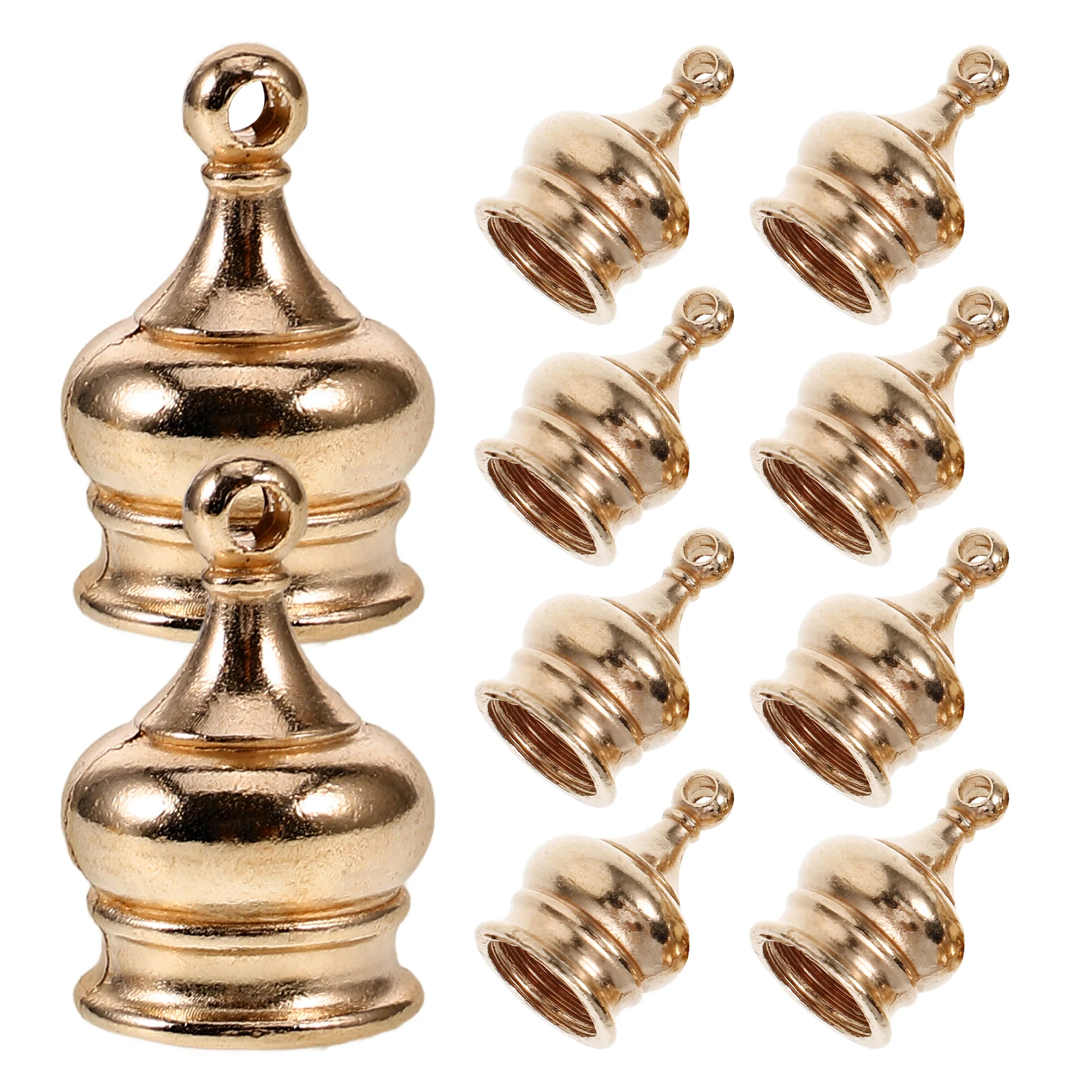 

10pcs Nut Vintage Making Supplies Shade Zinc Alloy Finials Table Lamp Parts Metal Table Lamp Parts DIY Supplies